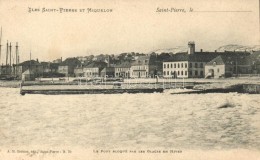 * T1/T2 Saint-Pierre Et Miquelon, Le Port Bloque Par Le Glaces En Hiver / Blocks Of Ice By The Port - Unclassified