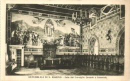 ** T2 San Marino, Sala Del Consiglio Grande E Generale / Hall Of The Great And General Council, Interior; From... - Zonder Classificatie