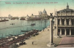** T3 Venice, Venezia; La Piazetta De S. Marco Con La Laguna E La Chiesa Della Salute / Square, Church, Lagoon (kis... - Non Classés