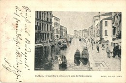 * T3 Venice, Venezia; Il Canal Regio O Cannaregio Visto Dal Ponte Omonimo  (fa) - Non Classés