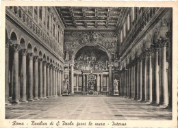** T1 Rome, Roma; Basilico Di S. Paolo Fuori Le Mure, Interno / Church Interior - Unclassified