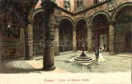 ** T2/T3 Firenze, Florence; Cortile Del Palazzo Vecchio / Palace Courtyard, Litho - Non Classificati