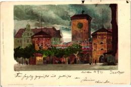 T2 1898 München, Isarthor, Velten's Künstlerpostkarte No. 85. Litho S: Kley - Sin Clasificación