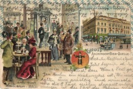 * T3 Berlin, Aschinger's Bier-Quelle / Beer, Bar, Advertisement, Art Postcard Litho (Rb) - Non Classés