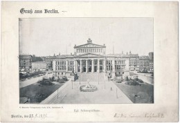 * T3 1899 Berlin, Könligliches Spielhaus; C. Schneider Verlanganstalt, Riesenpostkarte 26 × 18 Cm /... - Non Classés