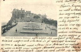 * T2/T3 Edinburgh, Castle And Esplanade, Scottish Regiment, WWI Military Force (fl) - Ohne Zuordnung