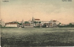 T2/T3 Lublin, Ogólny Widok / General View, WWI Filed Postcard With 'M. Kir. Honvédgyalog... - Sin Clasificación