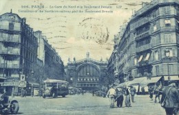 T2/T3 Paris, La Gare Du Nord, Boulevard Denaiu, Cartes Postales / Railway Station, Boulevard, Autobus (EK) - Ohne Zuordnung