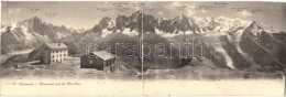 * T2/T3 Chamonix, Mont-Blanc, Panorama Pris De Plan-Praz, Panoramacard (fl) - Sin Clasificación