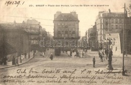 T2/T3 Brest, Place Des Portes, Rue De Slam, Grand Rue / Street, Tram (EK) - Zonder Classificatie