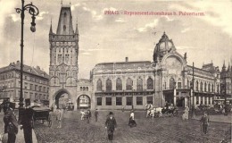 * T3 Praha, Prag; Repraesentationshaus B. Pulverturm / Municipal House, Tower, Square, Tram, (Rb) - Ohne Zuordnung