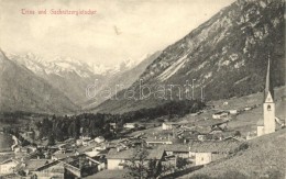 ** T1/T2 Trins (Tirol); General View With The Gschnitzer Glacier - Non Classés