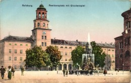 ** T2/T3 Salzburg, Residenzplatz Mit Glockenspiel / Square With Carillon (EK) - Zonder Classificatie