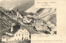 T2/T3 Kappl I. Patznaun (Paznaun), Tyrol; Gasthaus Schwarzer Adler Zur Post Von Hermann Siegele (EK) - Ohne Zuordnung