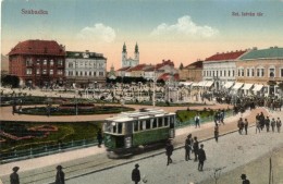 T3 Szabadka, Subotica; Szent István Tér, Villamos / Square, Tram (fa) - Unclassified