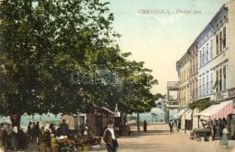 * T3 Crikvenica, Cirkvenica; Obalni Put. / Piac, Part Feitzinger Ede Kiadása No. 127 / Market, Coast (kopott... - Ohne Zuordnung