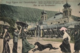 * T3/T4 Trencsénteplic, Trencianske Teplice; 'Hier Ist Ein Hundewetter!', Gyógyterem, Wertheim... - Ohne Zuordnung