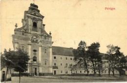 T3/T4 Privigye, Prievidza; Piarista Gimnázium és Templom, Kiadja Gubits B. / Grammar School, Church... - Unclassified