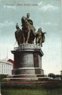 T3/T4 Pozsony, Bratislava; Mária Terézia Szobor / Statue (fa) - Unclassified