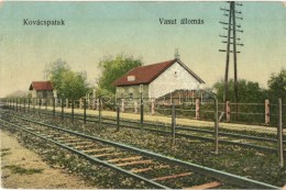 ** T3 Kovácspatak, Kovacov; Vasútállomás / Railway Station (fa) - Ohne Zuordnung