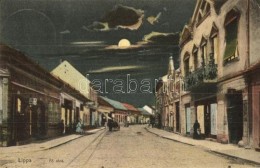 T2/T3 Lippa, Lipova; FÅ‘ Utca, Este, Kiadja Bárány Szerén / Main Street At Night (EK) - Non Classés