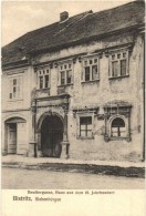 ** T1 Beszterce, Bistritz, Bistrita; Beutler Utcai XVI. Századi Ház / Beutlergasse / Street With... - Non Classés