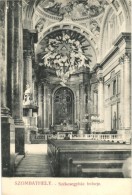 * T2/T3 Szombathely,  Székesegyház BelsÅ‘ / Church Interior, Kiadja Özv. Fekete... - Ohne Zuordnung