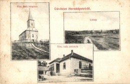 T3 Hernádpetri; Látkép, Római Katolikus Templom és Plébánia (fl) - Ohne Zuordnung