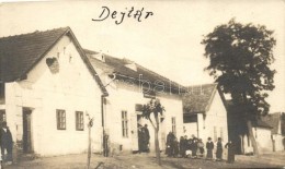 * 1926 Dejtár, Utcarészlet üzlettel, Photo (ferdén Vágott / Slant Cut) - Zonder Classificatie