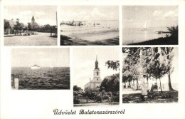 * T1/T2 Balatonszárszó, Templom, Part, FürdÅ‘ - Ohne Zuordnung