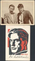 ** 2 Db MODERN Képeslap, Szovjet KöltÅ‘k; Maxim Gorkij, Majakovszkij / 2 Modern Postcards; Soviet... - Sin Clasificación