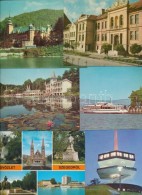 * 75 Db MODERN Magyar Városképes Lap / 75 Modern Hungarian Town-view Postcards - Unclassified