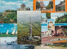 ** * 135 Db MODERN Magyar Városképes Lap / 135 Modern Hungarian Town-view Postcards - Non Classés