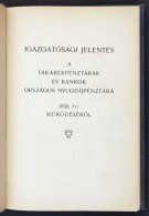 Igazgatósági Jelentések A Takarékpénztárak és Bankok... - Sin Clasificación