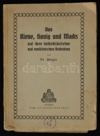 Fr. Berger: Von Biene, Honig Und Machs Und Ihrer Kulturhistorischen Und Medizinischen Bedeutung. Zürich, 1916,... - Unclassified