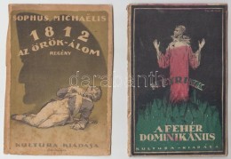 Cca 1920-1950 9 Db Régi Könyvborító, Részben Jelzettek - Ohne Zuordnung