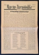 1947 A Március Tizenötödike CímÅ± Hetilap I. évfolyamának 12. Száma - Unclassified