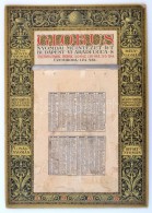 1938 A Globus Nyomdai MÅ±intézet Rt. Asztali Naptárához Tartozó... - Ohne Zuordnung