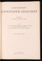 Egyesített Gyógyszer-árszabás. Bp., 1935. Magyar Gyógyszerész... - Zonder Classificatie