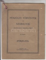 1935 A Pénzügyi Törvények és Szabályok Hivatalos... - Zonder Classificatie