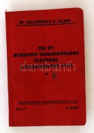 1930 Dr. Illyefalvi I. Lajos:Tíz év Budapest SzékesfÅ‘város életébÅ‘l A... - Sin Clasificación