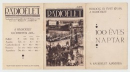 Cca 1930 A Rádióélet Százéves Naptára, Kihajtható... - Sin Clasificación