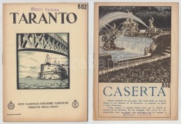 Cca 1920-1930 Olasz Utazási Prospektusok(Taranto, Caserta, Róma), 3 Db / Italy, 3 Tourist Guides - Ohne Zuordnung