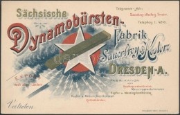 Cca 1900 (elektr. Motor- és Dinamó-) Szénkefe-gyár  Litho... - Non Classés