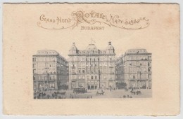 1897 Bp., A Grand Hotel Nagyszálloda újévi KöszöntÅ‘kártyája - Sin Clasificación