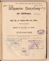 1863 Allgemeine Bauzeitung Mit Abbildungen. Hrsg. C. F. L. Förster. Osztrák-Magyar Monarchia Egyik... - Unclassified