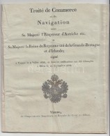 1838 Traité De Commerce Et De Navigation Entre Sa Majesté L'empereur D'Autriche Et Sa Majesté... - Unclassified