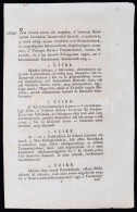 Cca 1810 'Rendelmény A' Felséges Király Parancsolatból, Rendes Elintzés,... - Zonder Classificatie