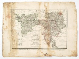 1835 Tirolis, Stájer Ország és Illyria Földképe, Karacs Ferentz, Kissé... - Other & Unclassified