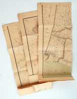 1910 NagyméretÅ± USA Térkép Három RészbÅ‘l. Hajtásoknál A... - Altri & Non Classificati